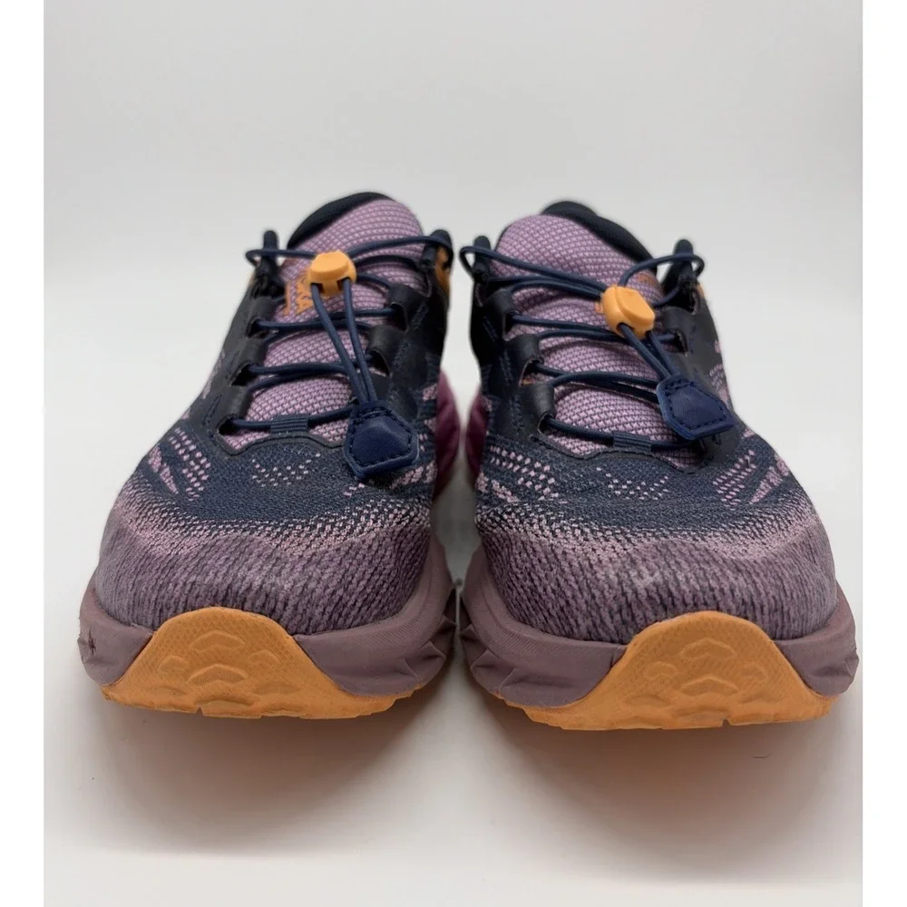 Hoka Kids 6M / Women’s 7.5 / EU 39.5 Purple Blue Orange Elastic Laces